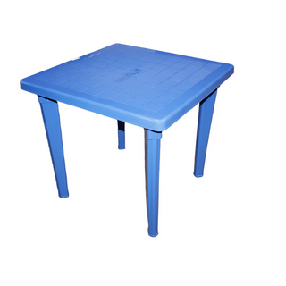 Стол квадратный Элластик синий  85,5*85,5*74см